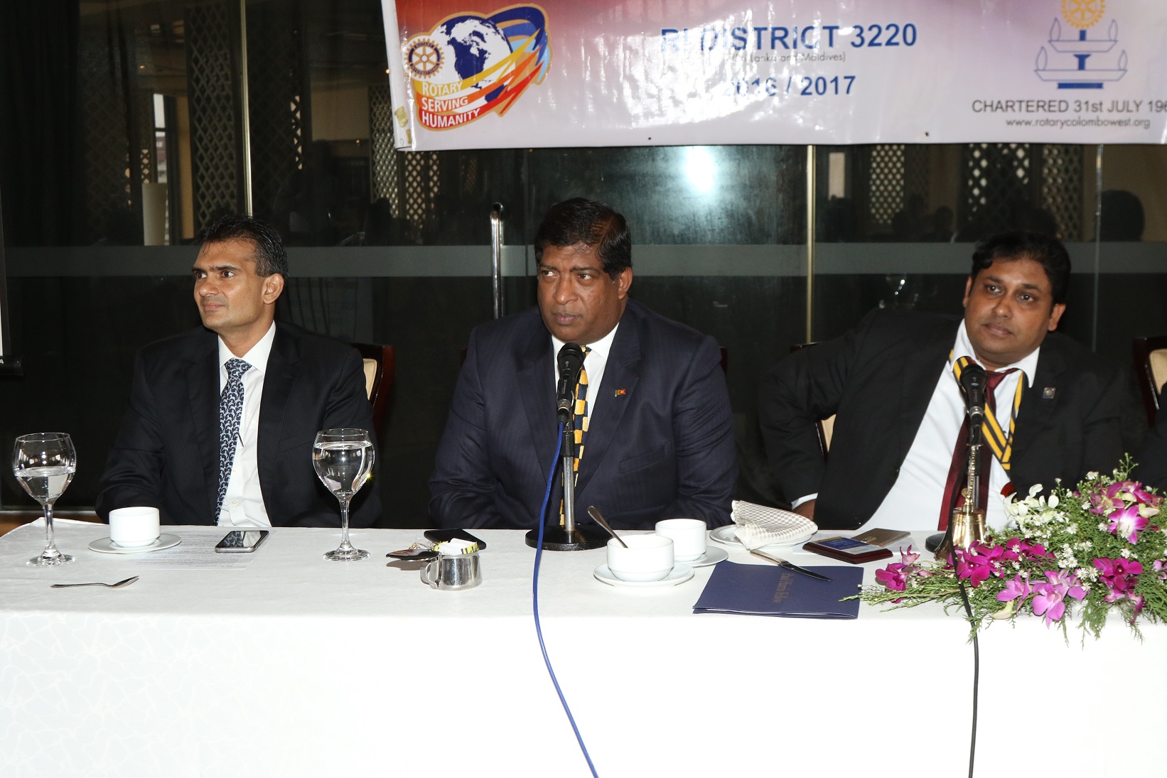 roshan perera-ravi karunanayake-pravir samarasinghe-rotary