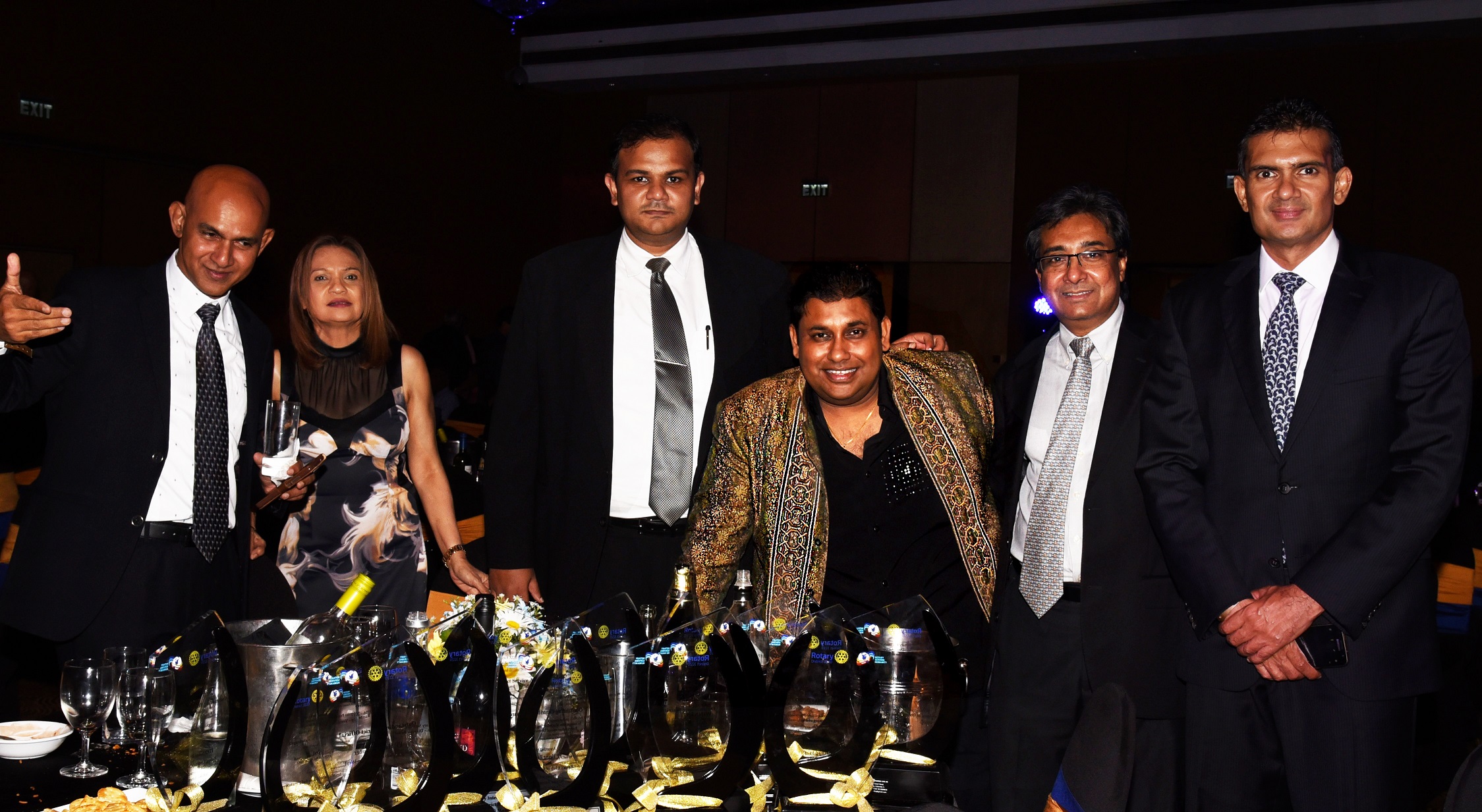 roshan perera-pravir samarasinghe-harsha rajan--harin fernando-rotary awards